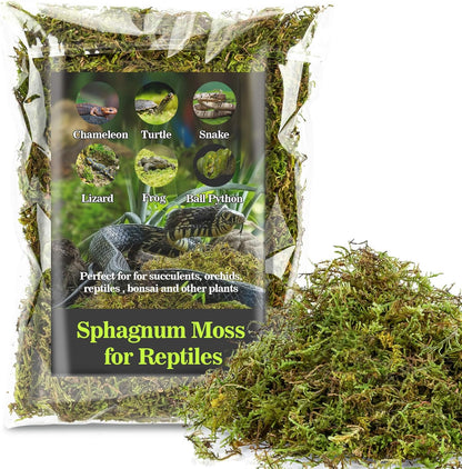 Sukh Sphagnum Moss for Reptiles - Terrarium Reptiles Moss Green Dried Peat Moss Habitat Bedding Moss for Snakes Turtle Frog Gecko and Other Reptiles Substrate (5, Ounces) - Image 10