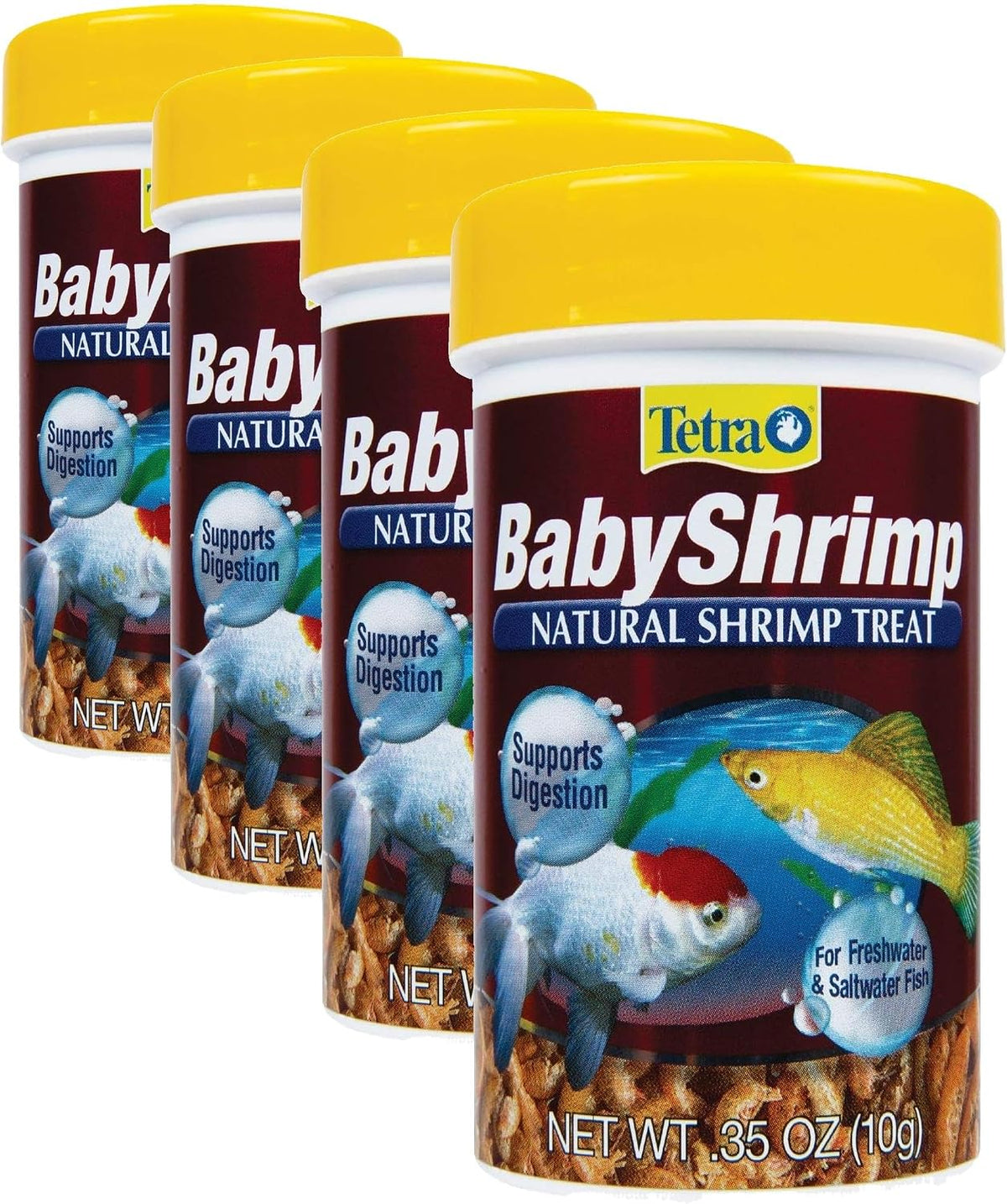 Tetra baby shrimp natural aquarium fish treat front view package