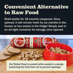Redbarn dog food roll texture close up