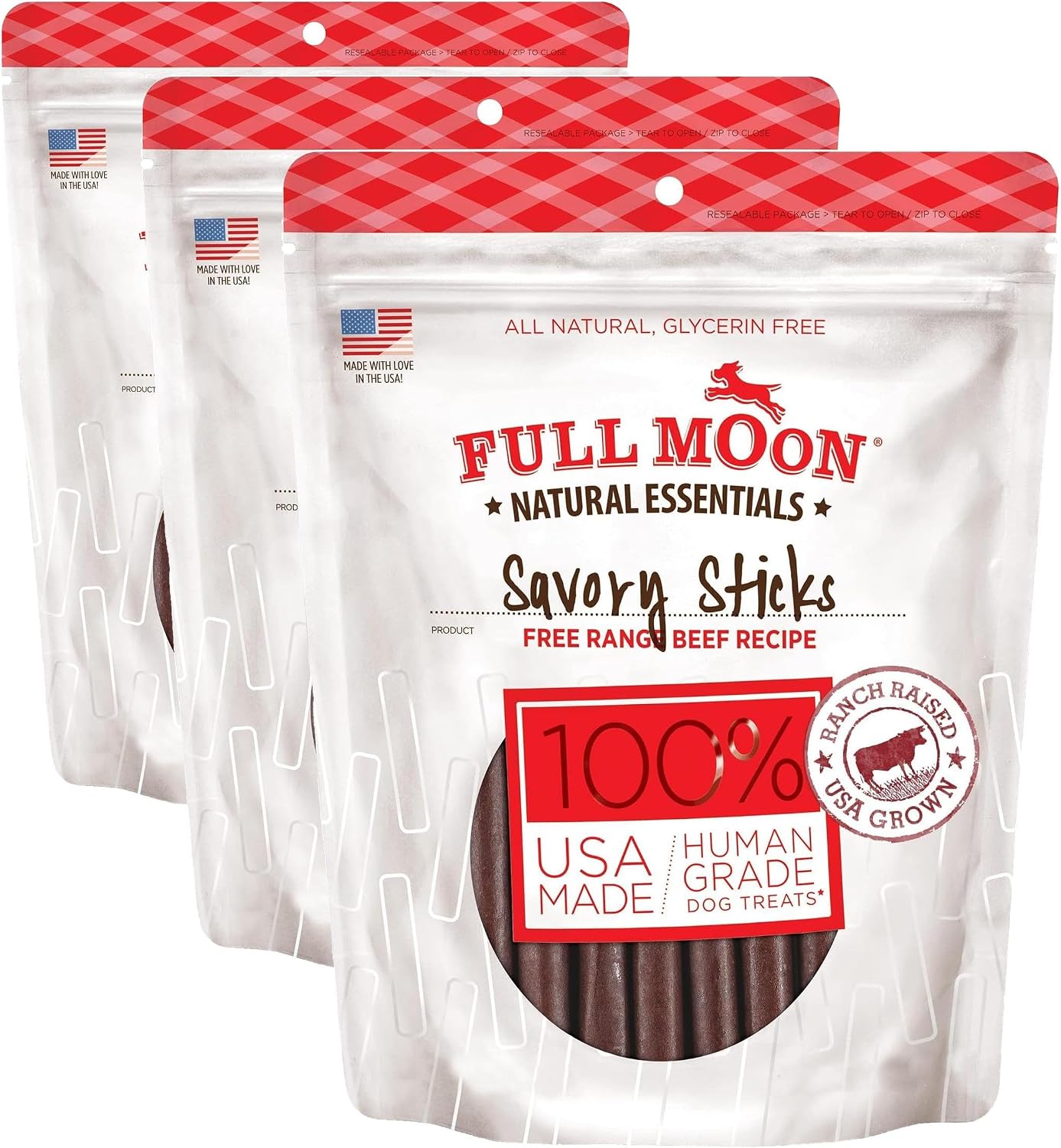 Full Moon USA made dog treats 14 ounce size