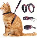 Weather-resistant nylon kitten harness designed for comfortable daily exercise.