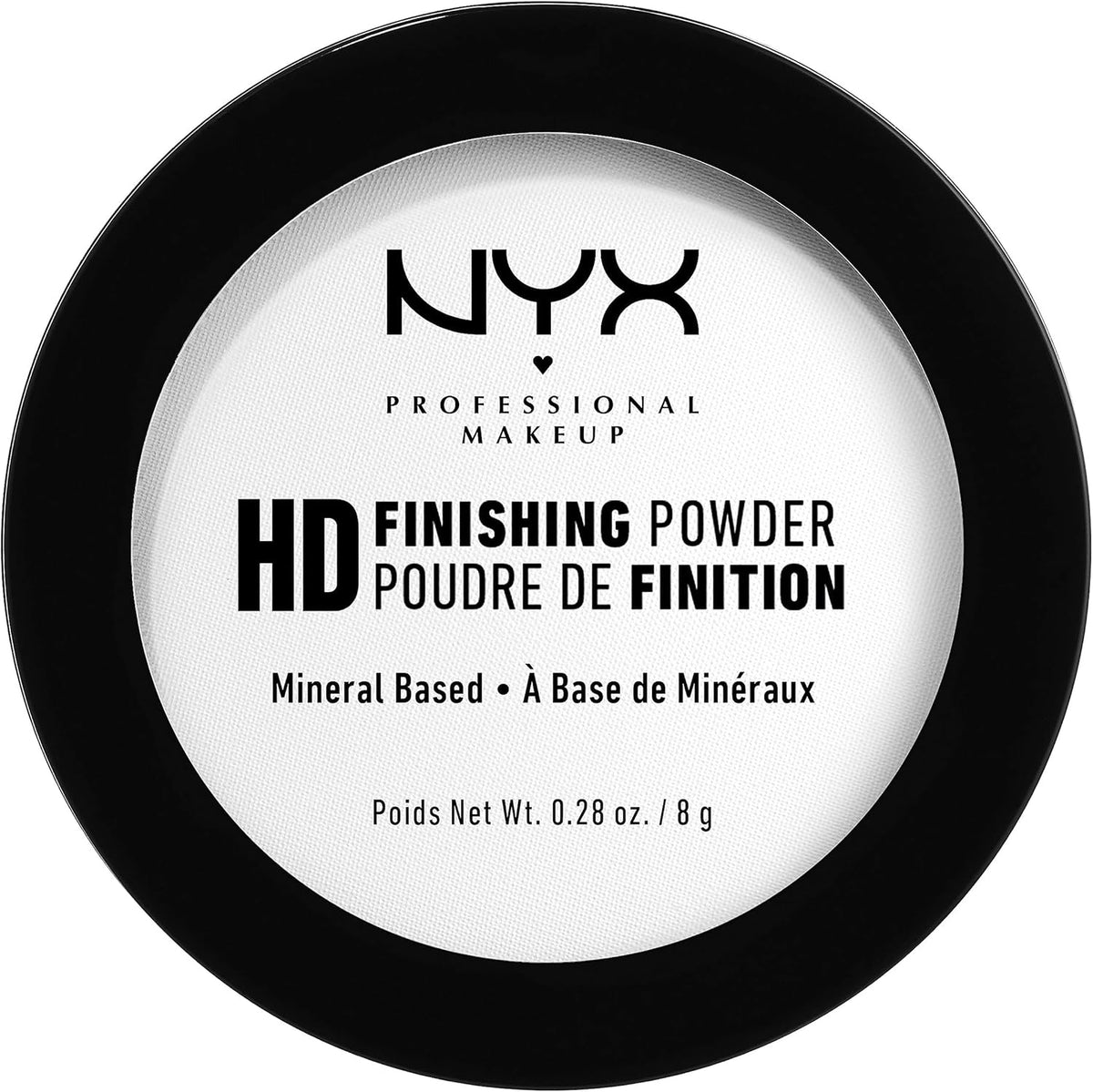 Nyx professional makeup high definition finishing powder front view packaging