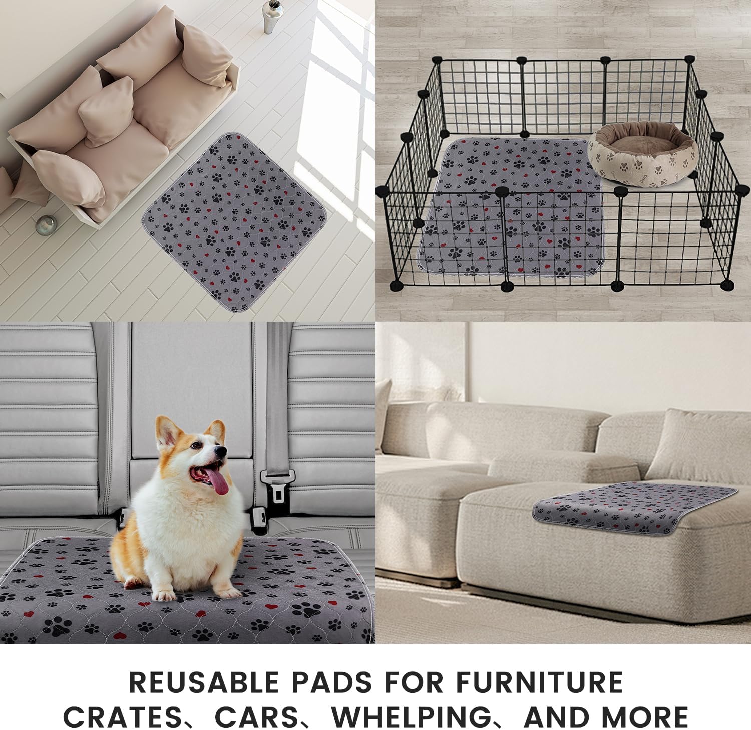 Close up of Eswin 4-layer construction for pet pee pads