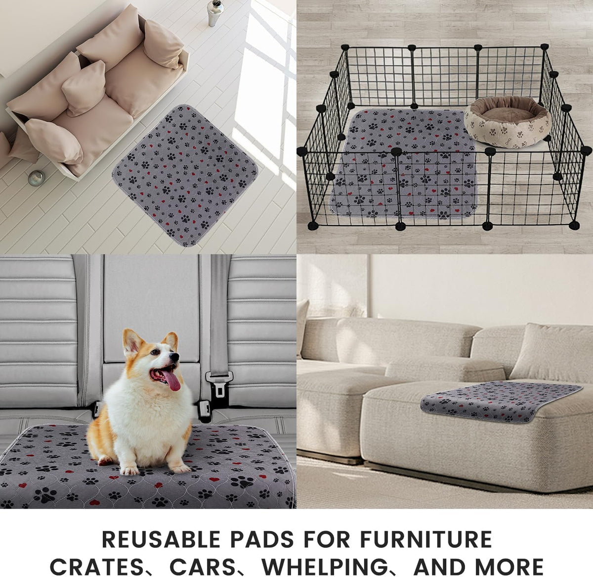 Close up of Eswin 4-layer construction for pet pee pads