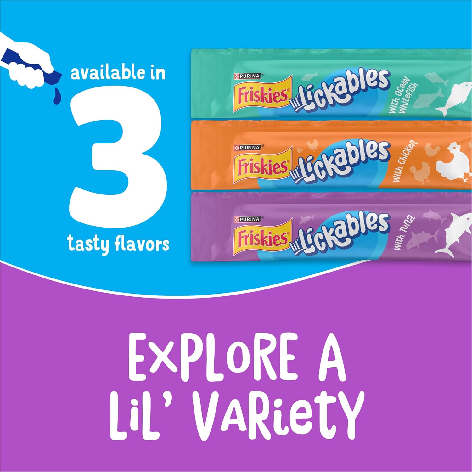 Purina Friskies Lil' Lickables with Tuna Lickable Cat Treats - 16 oz (Pack of 32) - Image 9