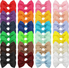 Xima dog hair bows clips front view showing vibrant color variety
