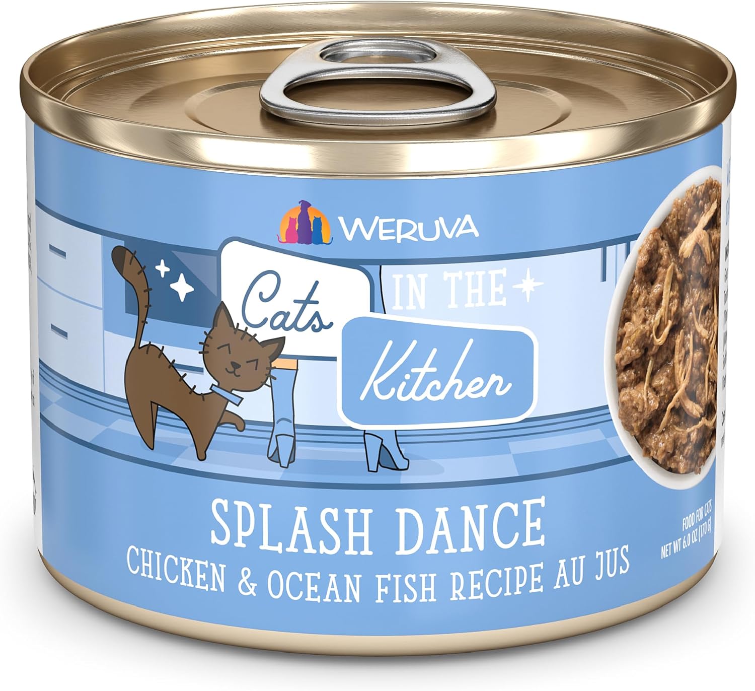 Weruva Cats in The Kitchen, Kitchen Cuties Variety Pack, Wet Cat Food, 3.2oz Can (Pack of 12) - Image 12