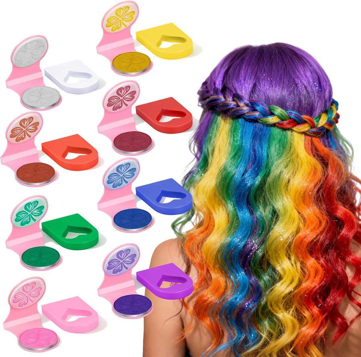 ArtLifeMaker hair chalk 8 color set front packaging view