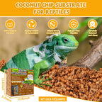 Legigo natural coco husk chips reptile bedding expanding in water container