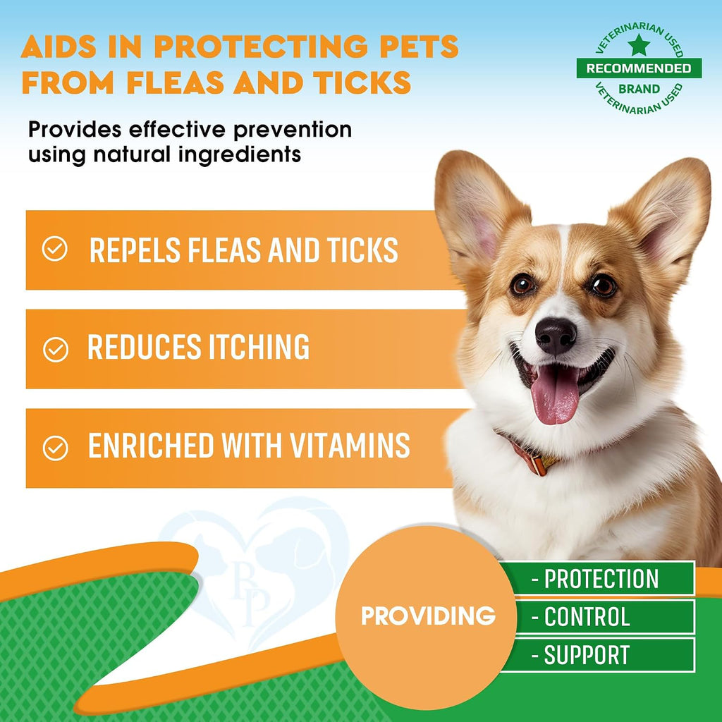 Beloved Pets natural flea control liquid drops for dogs and cats label closeup