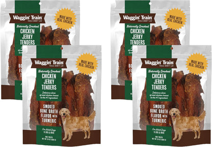 Waggin' Train Smoked Chicken Jerky Tenders for Dogs with Turmeric and Human Grade Bone Broth, Grain and Corn Free, High Protein, Premium Limited Ingredient 100% Real Chicken Dog Treats, 24 oz. Pouch - Image 11