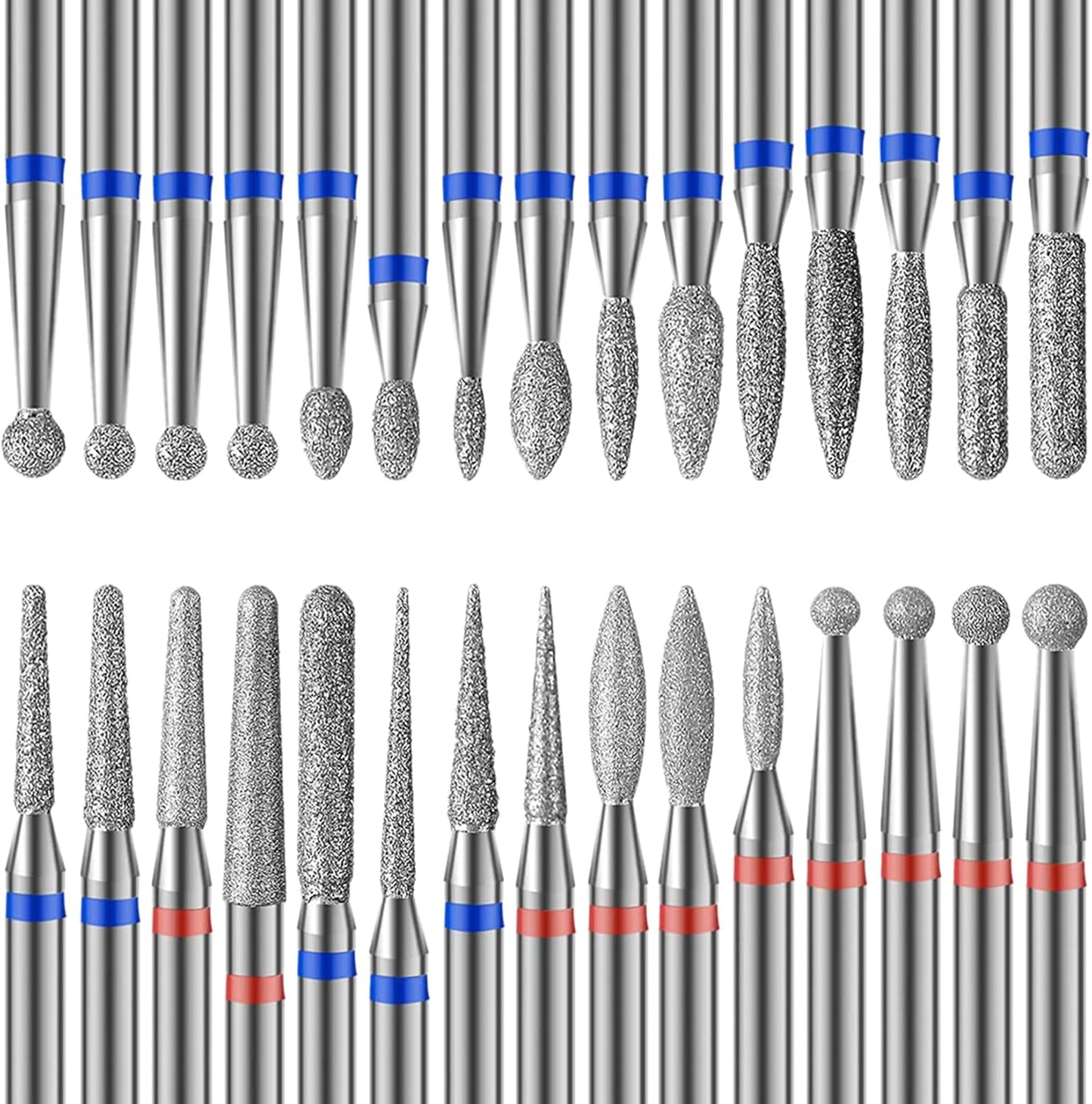 Merysan Homeet 30-piece nail drill bit set front view