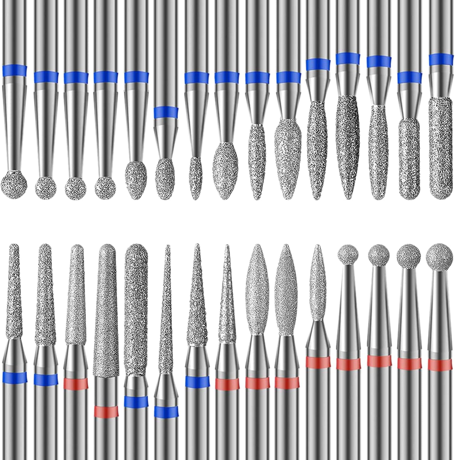 Merysan Homeet 30-piece nail drill bit set front view