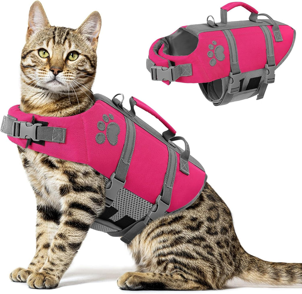 Queenmore Small Dog Life Jacket, Ripston Dog Life Vest, Small Doggie Life Vest for Swimming, Safety Puppy Swimming Vest with Handle, Puppy Preserver for Boating, Pet Lifesaver for Water Pool - Image 14