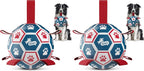 QDAN Dog Balls, World Cup Soccer Ball with Straps, Durable Herding Balls for Small Medium Pet, Puppy Birthday Gifts, Dog Water Toy, Pet Toys Puppy Ball (6 Inch) - Image 15