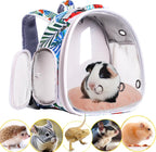 Bearded Dragon Travel Carrier,Lizards Carrier, Small Animal Travel Carrier for Sugar Glider Hedgehog Rat Parrot Bird Guinea Pig, Portable Guinea Pig Travel Bag for 2 - Image 14