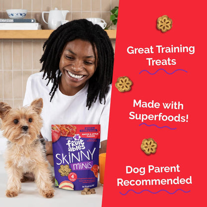 Fruitables soft and chewy apple bacon flavor puppy treats