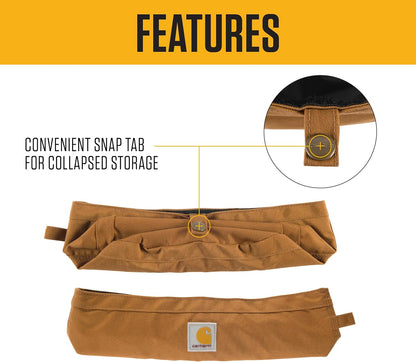 Durable Cordura nylon travel pet bowl showing seamless waterproof PEVA liner