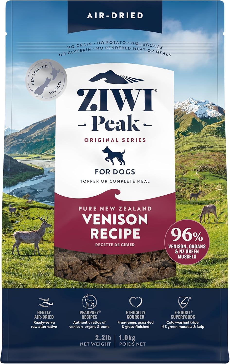 ZIWI Peak Air-Dried Dog Food - Lamb - All Natural, High Protein, Grain Free, Limited Ingredient w/ Superfoods (16oz) - Image 14