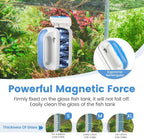 Detachable plastic scraper blades for small fish tanks