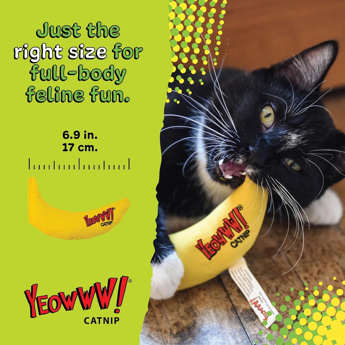 Yeowww! catnip toy side profile