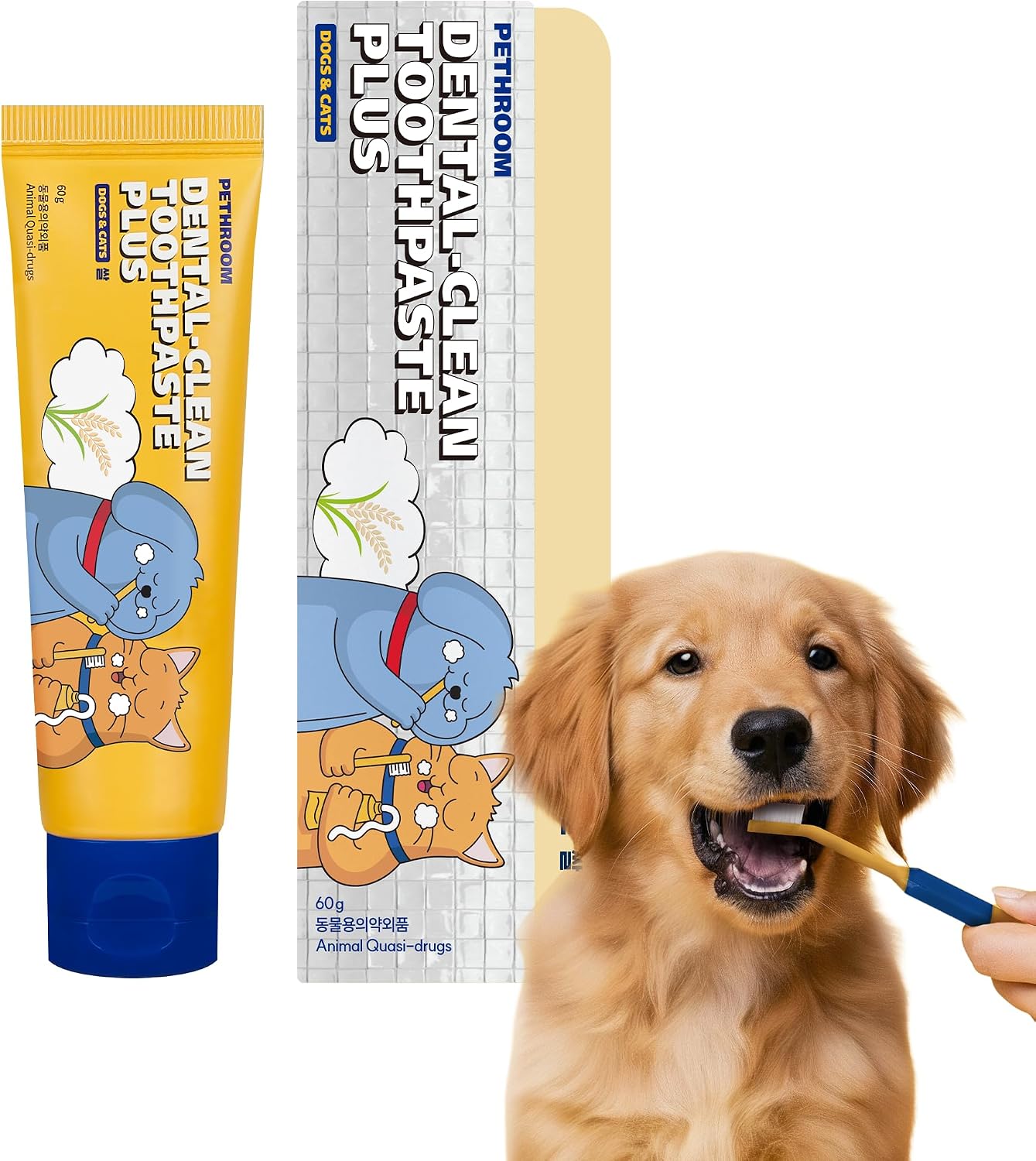 PETHROOM Pet Dental Clean Toothpaste Plus for Dogs & Cats - Apple Flavor, Enzymatic Toothpaste for Fresh Breath & Plaque Control, Gentle Daily Dental Care, Net Wt 2.1 oz - Image 10