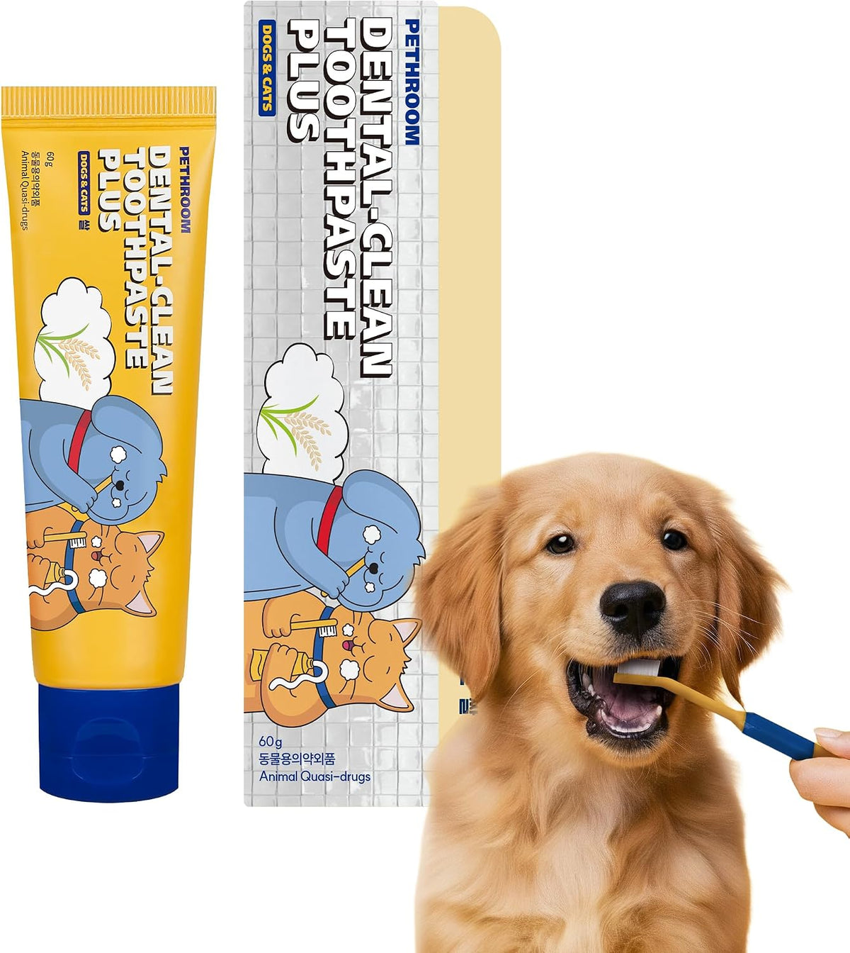PETHROOM Pet Dental Clean Toothpaste Plus for Dogs & Cats - Apple Flavor, Enzymatic Toothpaste for Fresh Breath & Plaque Control, Gentle Daily Dental Care, Net Wt 2.1 oz - Image 10