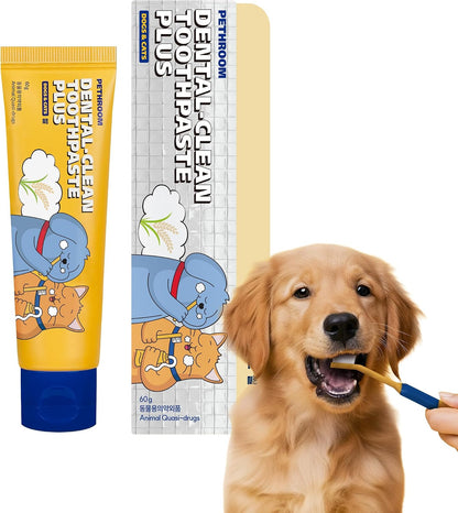 PETHROOM Pet Dental Clean Toothpaste Plus for Dogs & Cats - Apple Flavor, Enzymatic Toothpaste for Fresh Breath & Plaque Control, Gentle Daily Dental Care, Net Wt 2.1 oz - Image 10