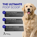 USA imported heavy duty pooper scooper with long ergonomic handles