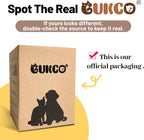 GUKCO automated vibrating dog ball toy plush turtle style sitting on floor