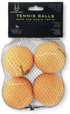 Packaging of Hyper Pet mini tennis balls 4 pack