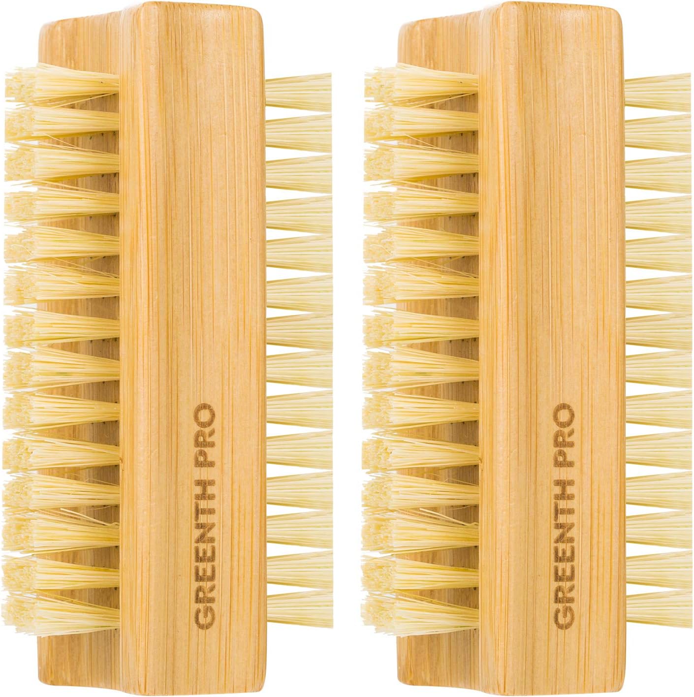 Greenth Pro Bamboo Nail Brush set front view