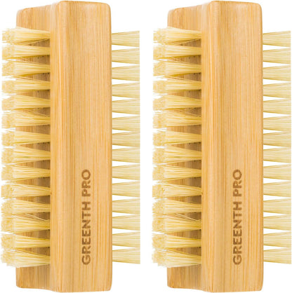 Greenth Pro Bamboo Nail Brush set front view