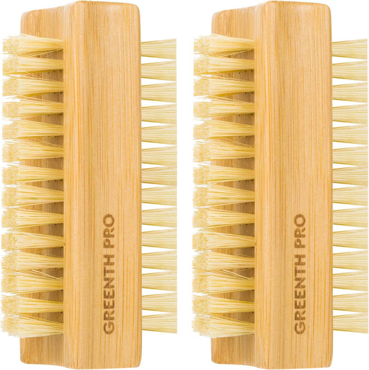Greenth Pro Bamboo Nail Brush set front view