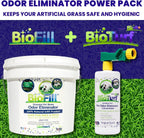 BioTurf BioS+ thirty two ounce enzyme cleaner concentrate bottle with hose attachment.