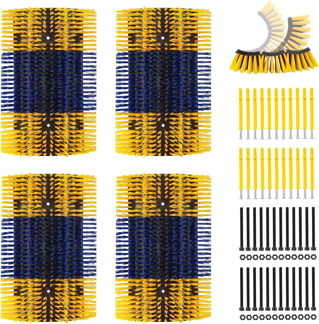 Zunzingy 4 piece livestock scratch brush set front view