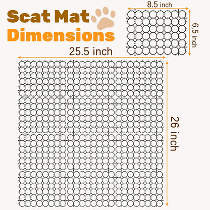Close up view of plastic spikes on Oceanpax cat scat mat
