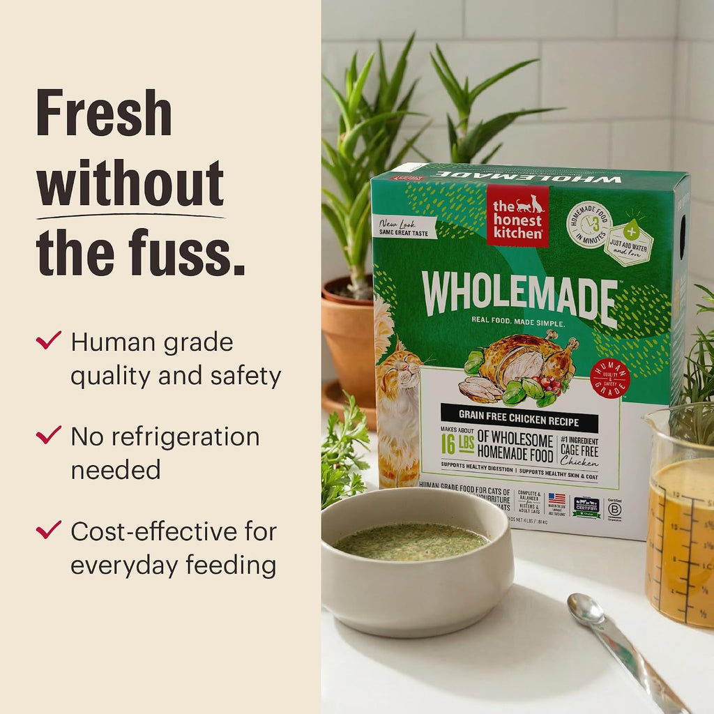 The Honest Kitchen Human Grade Dehydrated Grain Free Chicken Cat Food 4 Pound (Pack of 1) - Image 7