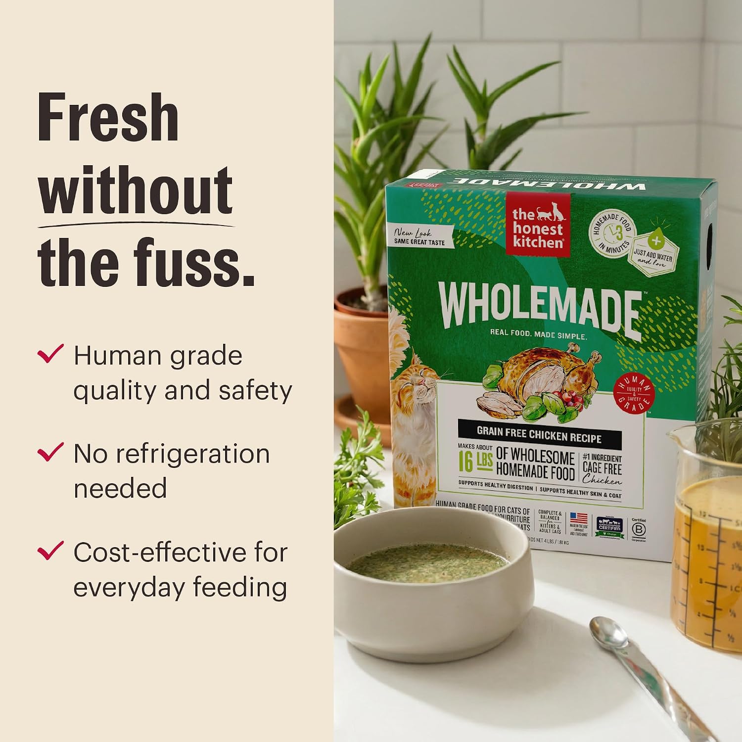 The Honest Kitchen Human Grade Dehydrated Grain Free Chicken Cat Food 4 Pound (Pack of 1) - Image 7