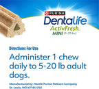 Dentalife ActivFresh Dog_Chews for Mini and Small Dogs 5-20 lbs., Dental-Chews to Freshen Breath, Chicken Flavor, 16.9 oz., 56 Chews - 56 ct. Pouch (Pack of 2) - Image 9