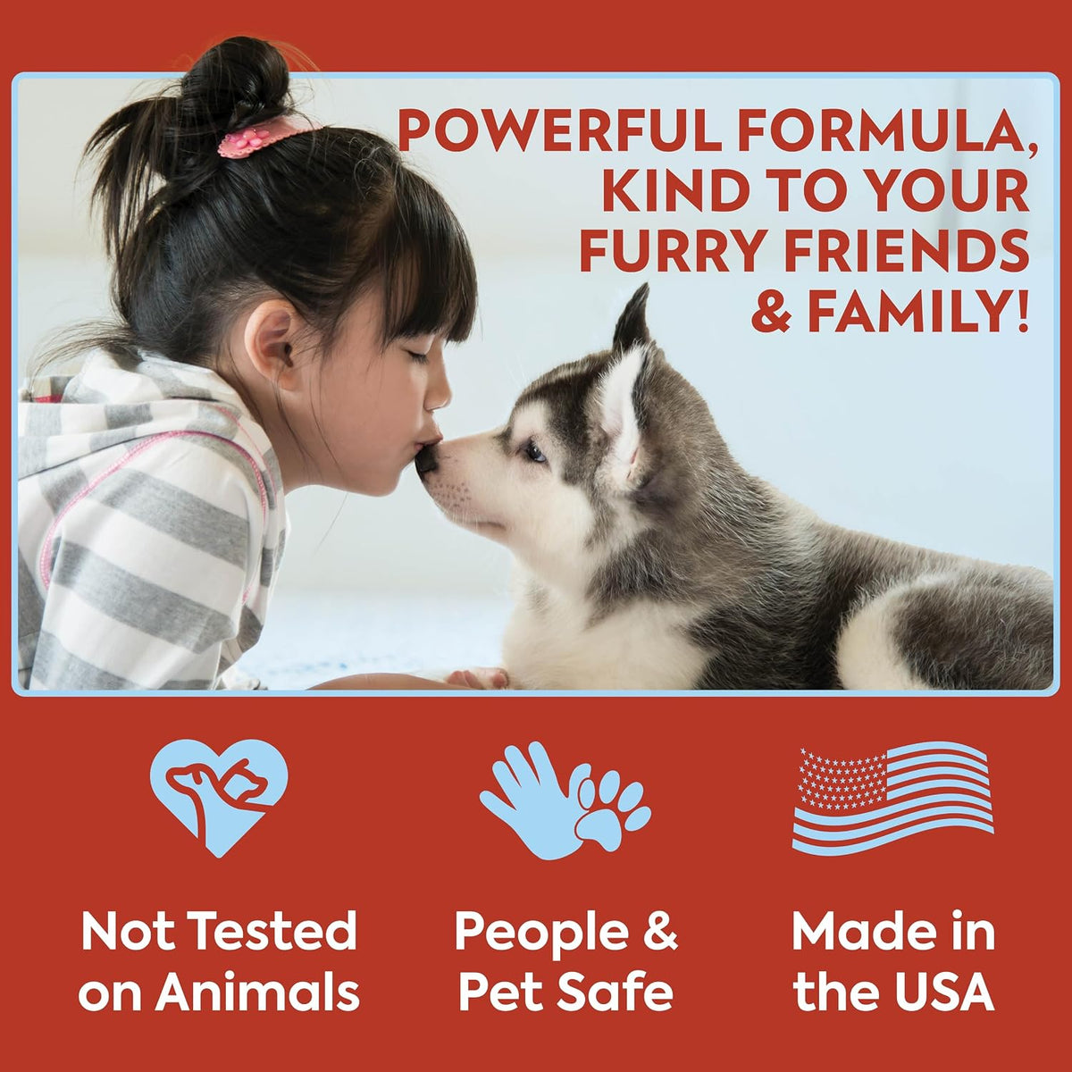 Safe non-staining Out! PetCare spray for dogs and puppies