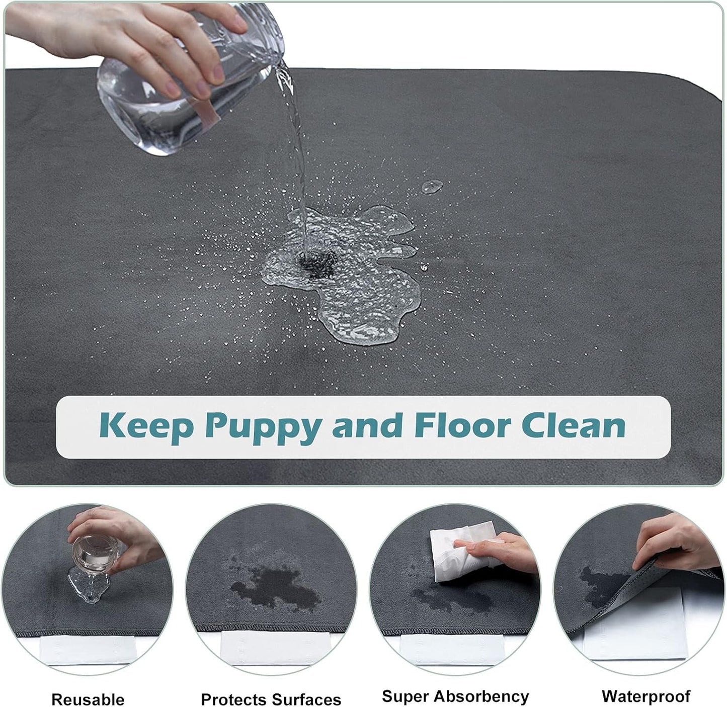 Invenho waterproof whelping mat for dogs on floor