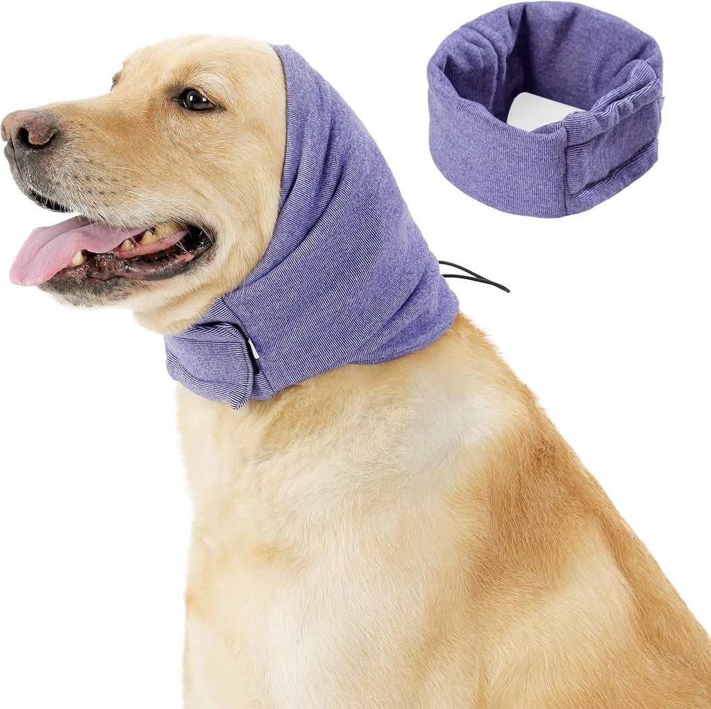 Bzettlba pet ear protector hood for grooming and noise reduction