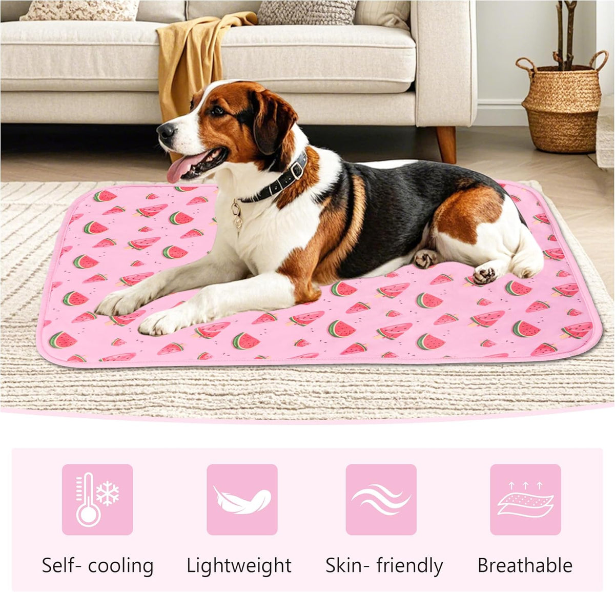 DELIFUR breathable cooling fiber mat mesh back view