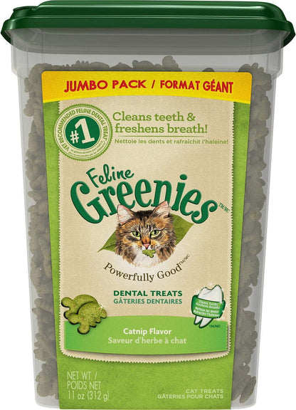 Greenies Cat Treats, Feline Veterinarian-Recommended Adult Natural Dental Treats, Catnip Flavor, 9.75 oz. Tub - Image 12