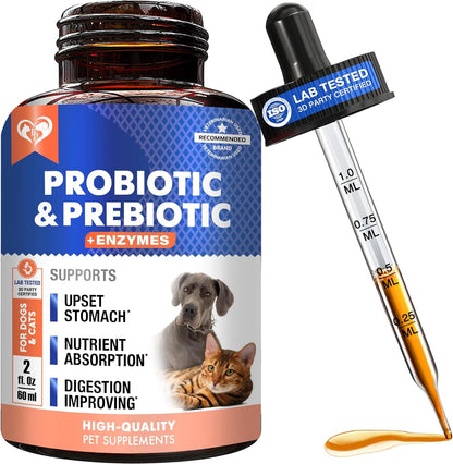 Beloved Pets Probiotics and Prebiotics for Dogs and Cats bottle front view
