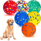6 Pcs Dog Balls Tennis Ball for Aggressive Chewers Indestructible Dog Teething Chew Toys for Large Medium Small and Puppies, More Biting-Proof Atom. - Image 9