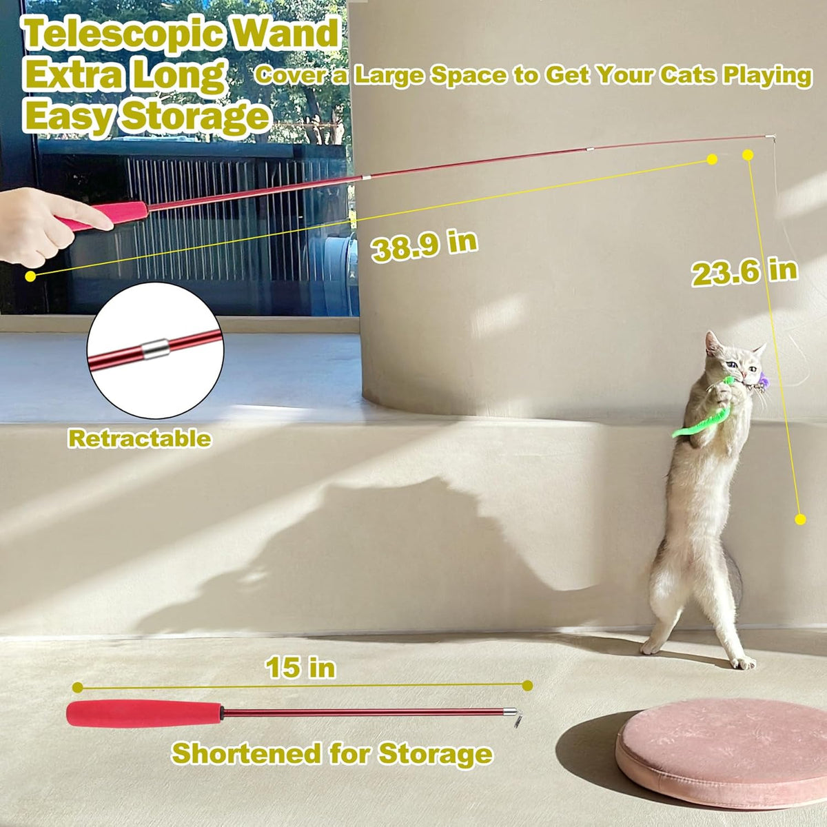 Assorted colorful feather refills for MeoHui cat toy