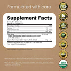 NaturaLife Labs Organic Ashwagandha 2100 mg per Serving - Full Spectrum Root Powder and Standardized Extract (Withanolides) - 100 Capsules - Vegan - Non-GMO, Gluten-Free - Image 2