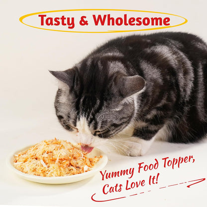 Just Try 8 OZ Raw Antarctic Krill Freeze Dried Cat & Dog Food Toppers Mixers Meal Toppers Low Calorie with Real Chicken Egg Yolk, High Protein Food Toppers Omega 3 for Picky Eaters Skin & Coat Support - Image 9